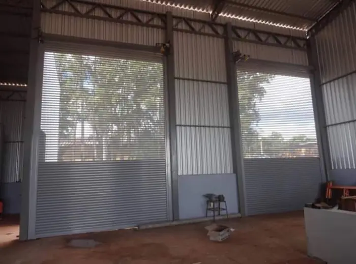 Large industrial roller shutter